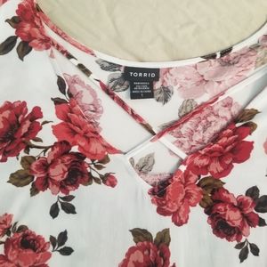 Torrid Crepe Bell sleeve top